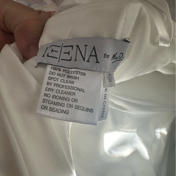 (128) ❤️ NWT Mac Duggal FOLDOVER OFF-THE-SHOULDER SLIT GOWN #26517 - Picture 4 of 6